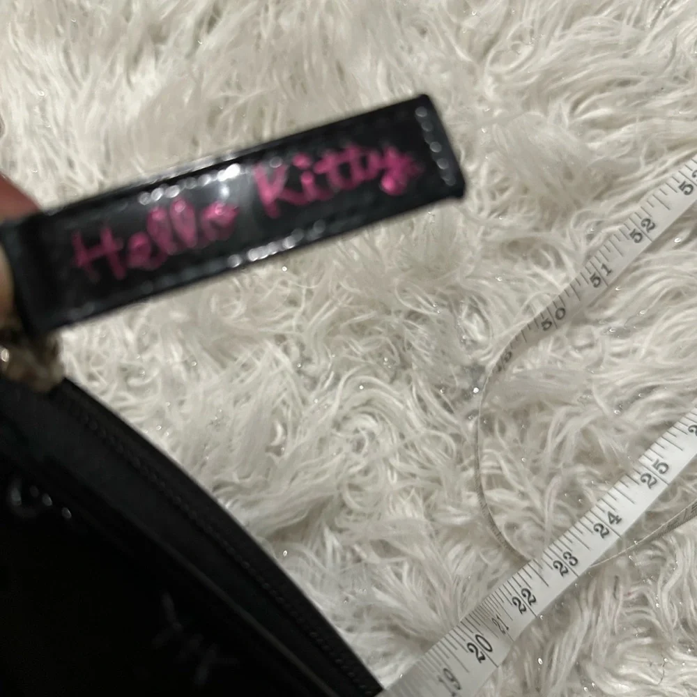 Hello Kitty Glossy Black Patent Embossed Satchel